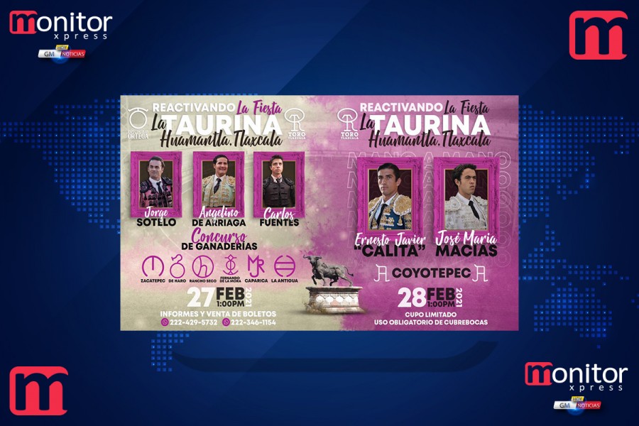 Se reactiva la fiesta con dos carteles para Huamantla