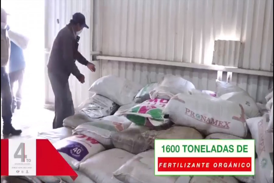 Huamantla fortalece a los productores, amas de casa y productores con fertilizante orgánico para sus cosechas Cuarto Informe Huamantla Jorge Sánchez Jasso