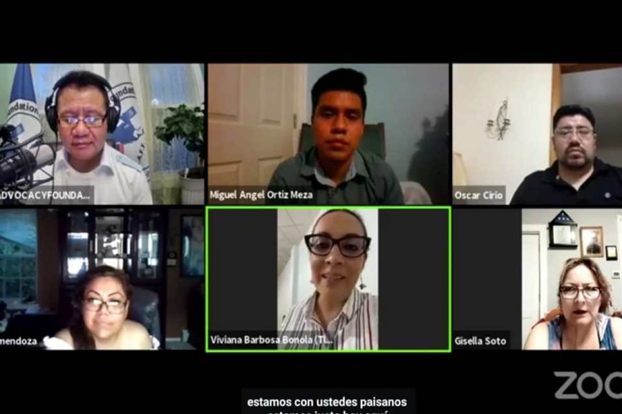 Se reúne virtualmente @VivianaBarbosaB con líderes #migrantes para presentar “La casa de las y los tlaxcaltecas en #EstadosUnidos ”