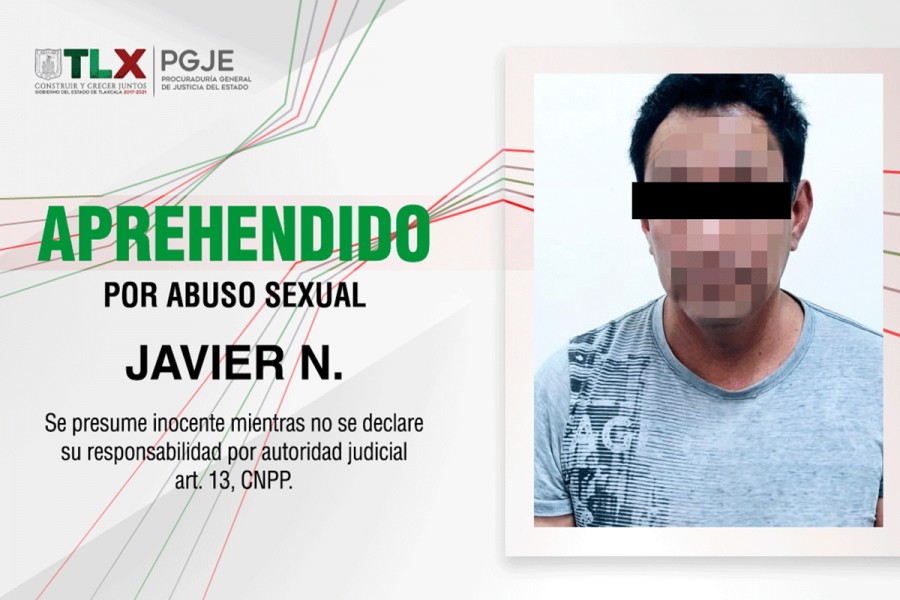 Aprehende PGJE a imputado por abuso sexual