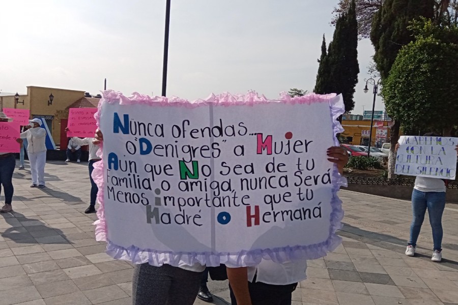 En Nativitas exigen “Ya basta de violencia política hacia las mujeres”