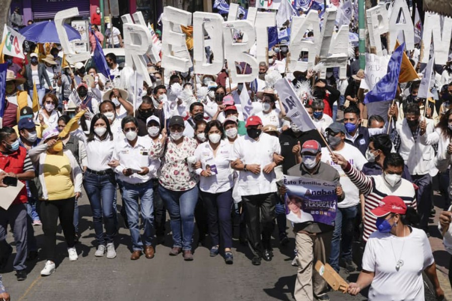 Anabell Ávalos visita el municipio de Chiautempan