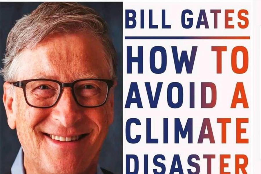 Bill Gates comparte su libro, titulado "Cómo evitar un desastre climático"