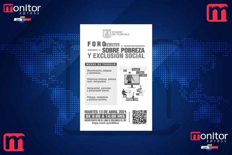 Organizarán foro en línea sobre pobreza y exclusión social