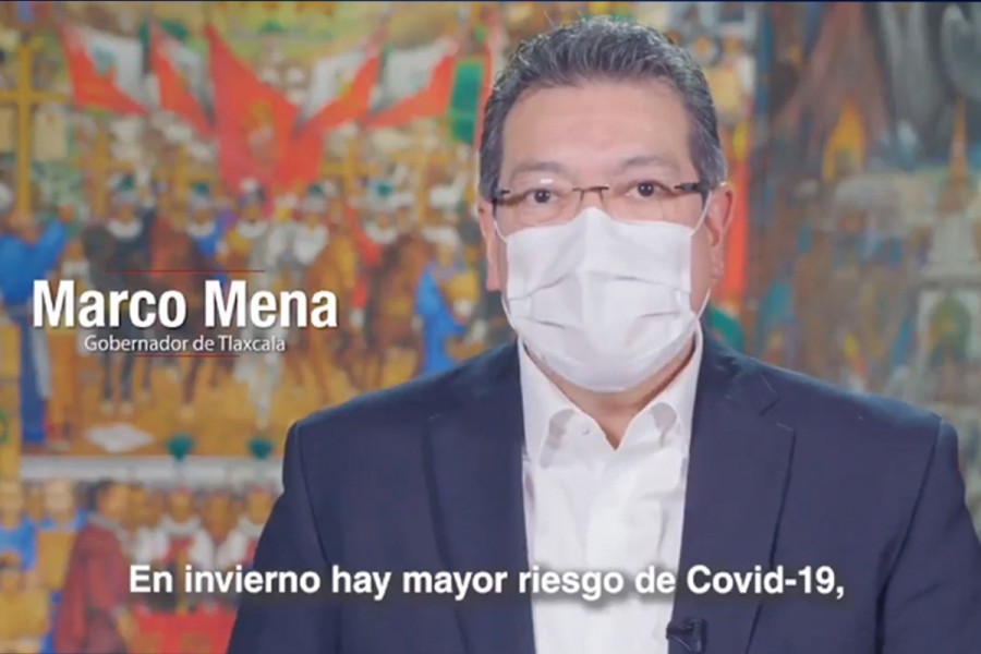 Marco Mena exhorta a la población a reforzar medidas sanitarias para contener contagios por covid-19