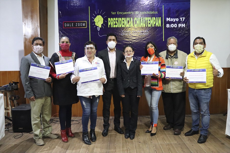 Destaca participación de Isela Suárez Flores en el primer encuentro de candidatos a la presidencia de Chiautempan