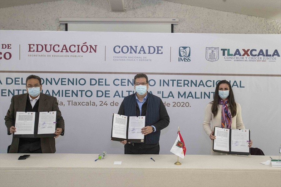 Marco Mena, IMSS y CONADE acuerdan creación del Centro Internacional de Entretenimiento de Altura “La Malintzi”@GobTlaxcala